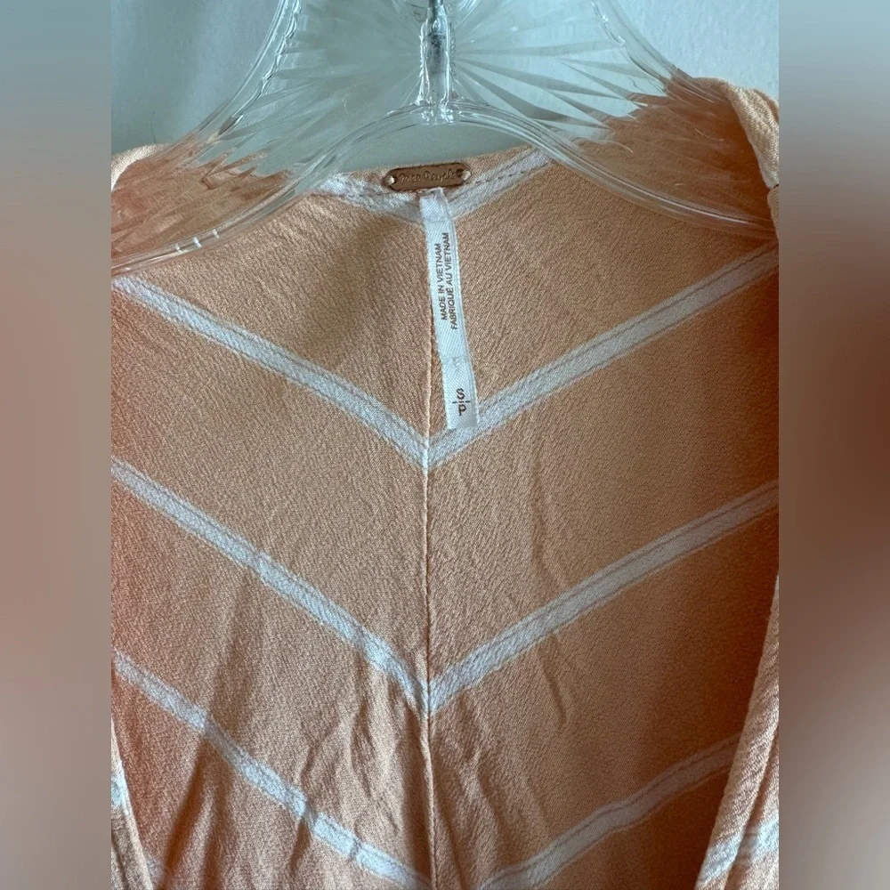 Free People Samifran Long Sleeve Top-Peach